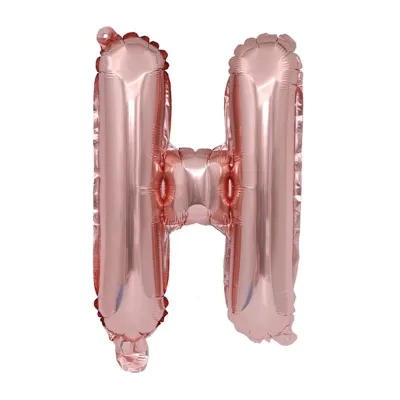 32 Inches Wholesale Party Shop Decoration A-M Rose Gold Aluminum Foil Letter Balloons
