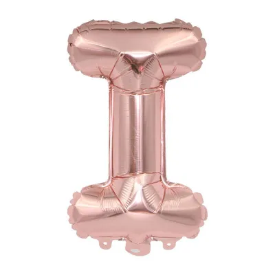 32 Inches Wholesale Party Shop Decoration A-M Rose Gold Aluminum Foil Letter Balloons