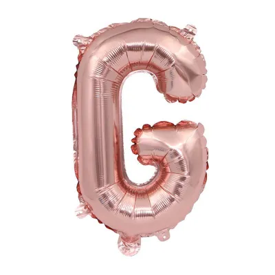 32 Inches Wholesale Party Shop Decoration A-M Rose Gold Aluminum Foil Letter Balloons
