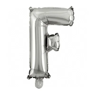 40 Inches Wholesale Party Shop Decoration A-M Silver Aluminum Foil Letter Balloons