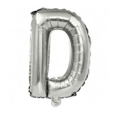 40 Inches Wholesale Party Shop Decoration A-M Silver Aluminum Foil Letter Balloons
