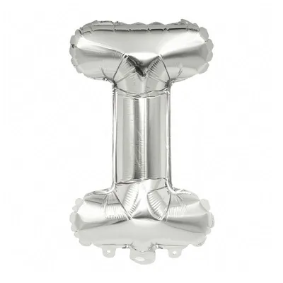 40 Inches Wholesale Party Shop Decoration A-M Silver Aluminum Foil Letter Balloons