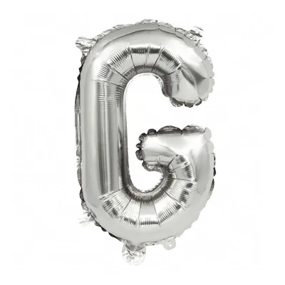 40 Inches Wholesale Party Shop Decoration A-M Silver Aluminum Foil Letter Balloons