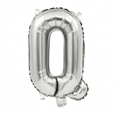 40 Inches Wholesale Party Shop Decoration N-Z Silver Aluminum Foil Letter Balloons