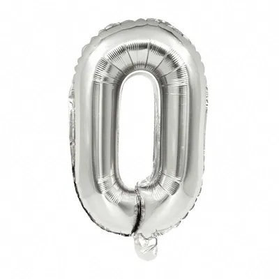 40 Inches Wholesale Party Shop Decoration N-Z Silver Aluminum Foil Letter Balloons