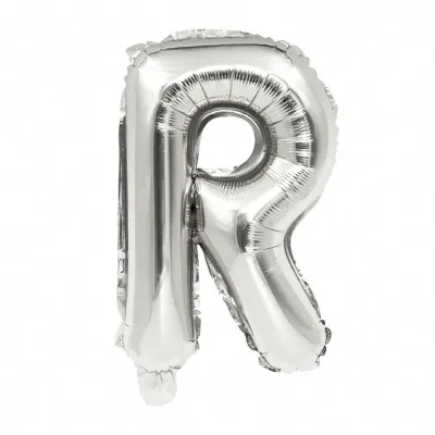 40 Inches Wholesale Party Shop Decoration N-Z Silver Aluminum Foil Letter Balloons