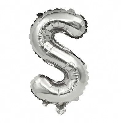 40 Inches Wholesale Party Shop Decoration N-Z Silver Aluminum Foil Letter Balloons