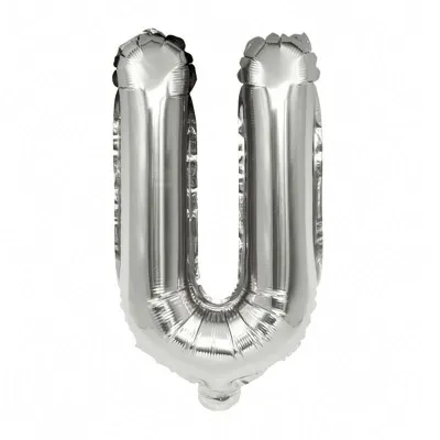 40 Inches Wholesale Party Shop Decoration N-Z Silver Aluminum Foil Letter Balloons