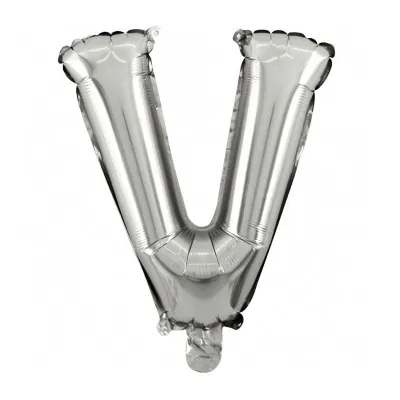 40 Inches Wholesale Party Shop Decoration N-Z Silver Aluminum Foil Letter Balloons