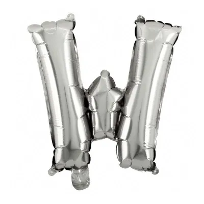40 Inches Wholesale Party Shop Decoration N-Z Silver Aluminum Foil Letter Balloons