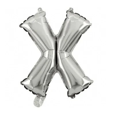 40 Inches Wholesale Party Shop Decoration N-Z Silver Aluminum Foil Letter Balloons