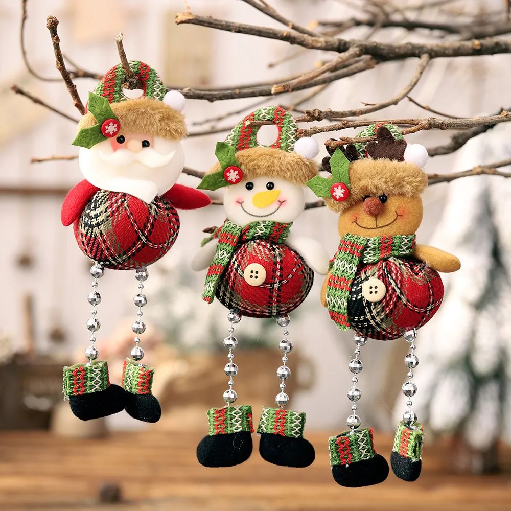 Christmas Tree Decoration Doll Pendants Cloth Ornament 23*9cm