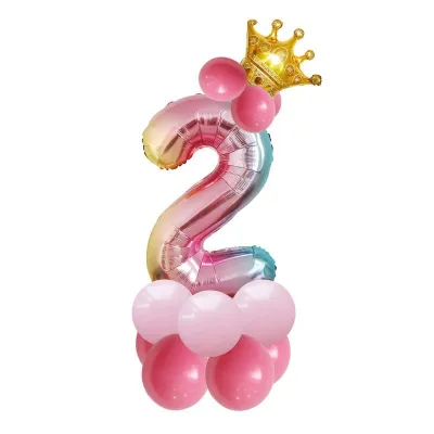 Birthday Party Supplies Number Balloons 14pcs/Set