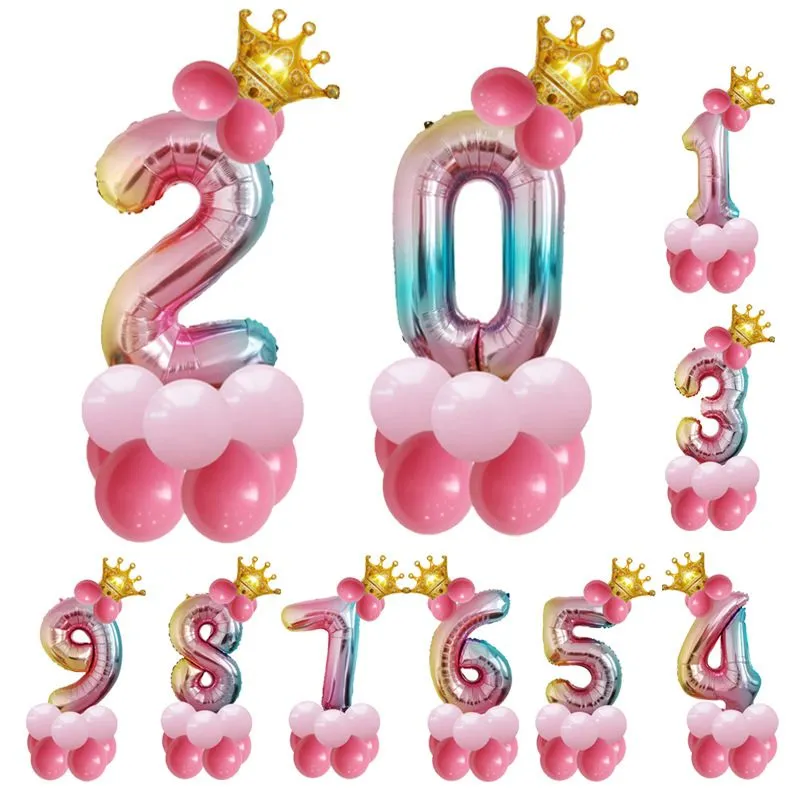 Birthday Party Supplies Number Balloons 14pcs/Set