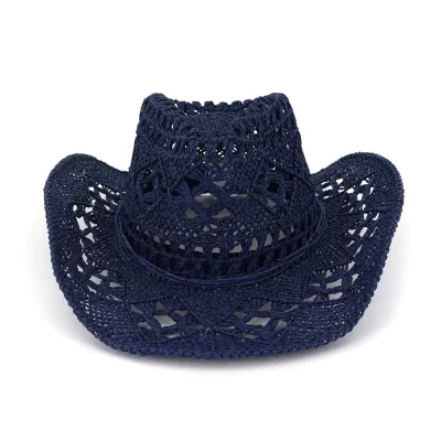 Unisex Handmade Woven Straw Cowboy Hat
