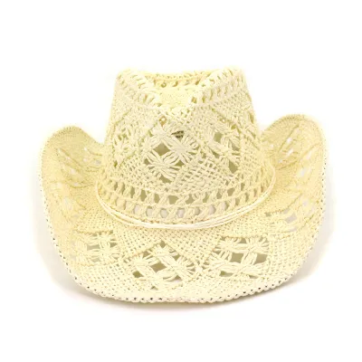 Unisex Handmade Woven Straw Cowboy Hat