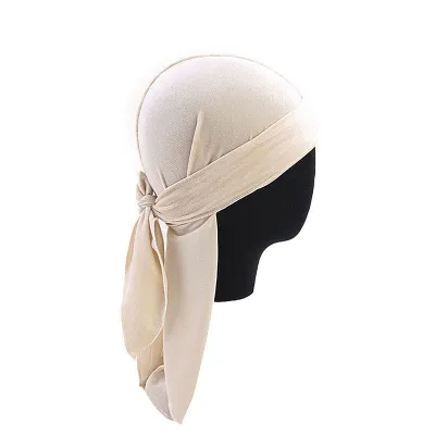 Wholesale Men Women Solid Color Velvet Durag Dome Hat
