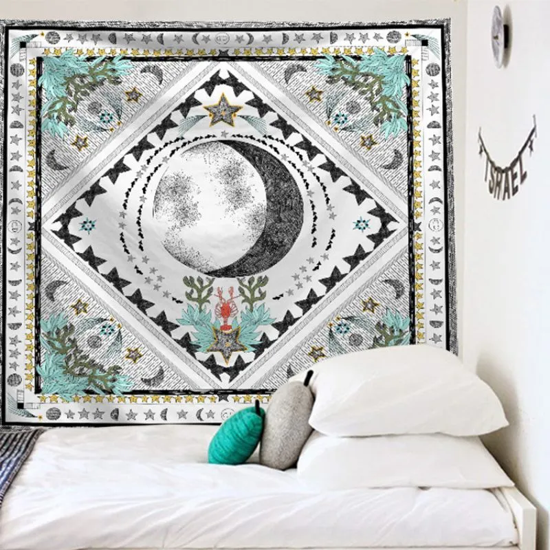 Simple Fashion Printed Home Decor Art Tapestry Polyester 150x130cm