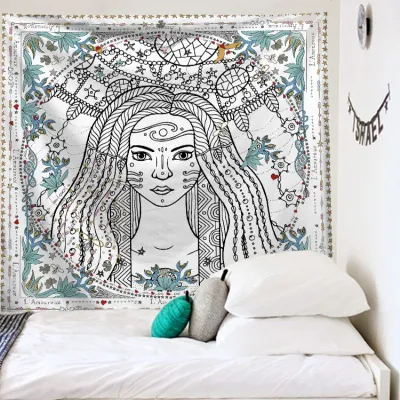 Simple Fashion Printed Home Decor Art Tapestry Polyester 150x130cm