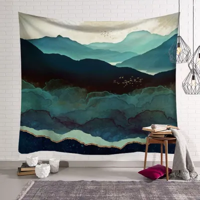 Sunrise Geometric Abstraction Home Decor Tapestry