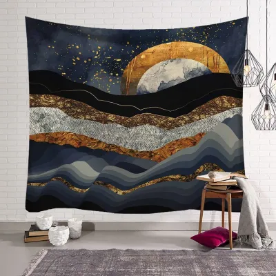 Sunrise Geometric Abstraction Home Decor Tapestry