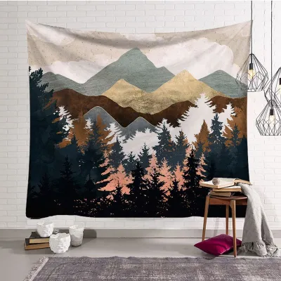 Sunrise Geometric Abstraction Home Decor Tapestry