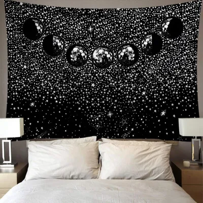 Star Sky Printed Polyester Home Decor Tapestry Wall Hanging 150*130cm