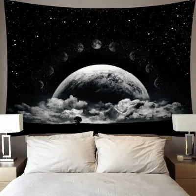 Star Sky Printed Polyester Home Decor Tapestry Wall Hanging 150*130cm