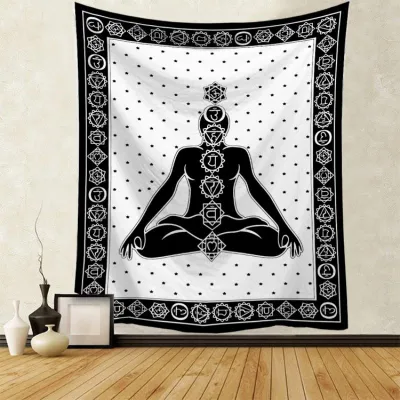 Wholesale Skull Printed Polyester Tapestry 150x130cm Home Decoration