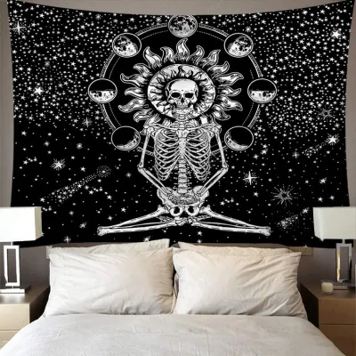 Unique Sun Flower Printed Polyester Tapestry Wall Hanging 150x130cm