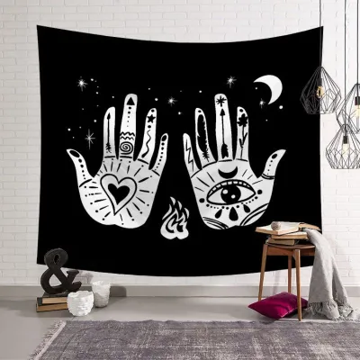 Fashion Sun God Printed Modern Plaid Rectangle Tapestry