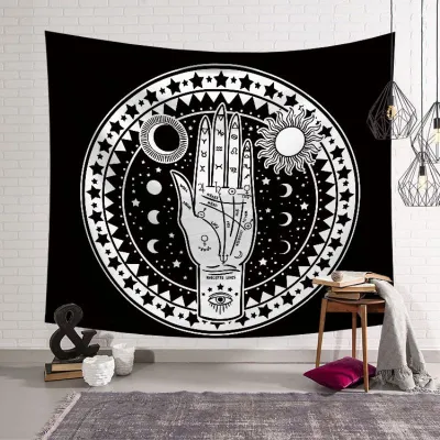 Fashion Sun God Printed Modern Plaid Rectangle Tapestry