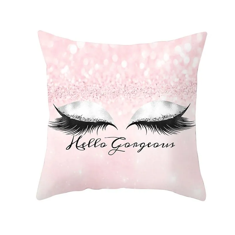 Personalized Beauty Eyes Print Cushion Cover Without Insert