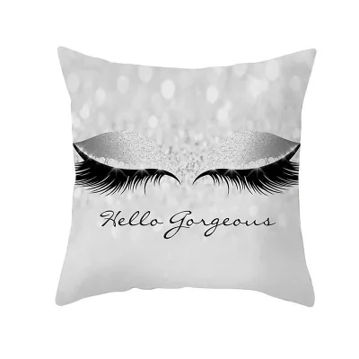 Personalized Beauty Eyes Print Cushion Cover Without Insert