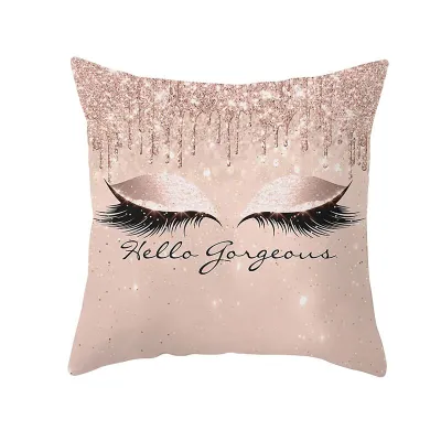 Personalized Beauty Eyes Print Cushion Cover Without Insert