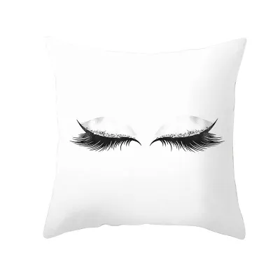 Personalized Beauty Eyes Print Cushion Cover Without Insert