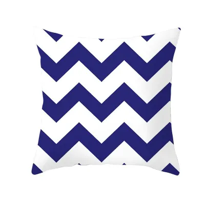 Simple Style Home Decor Blue Cushion Cover Without Insert 45x45cm Polyester
