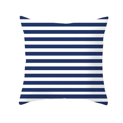 Simple Style Home Decor Blue Cushion Cover Without Insert 45x45cm Polyester