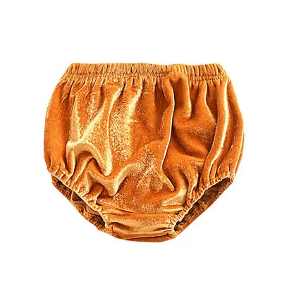 Kids Velvet Solid Color Casual Cotton Shorts for Baby Girls Unisex