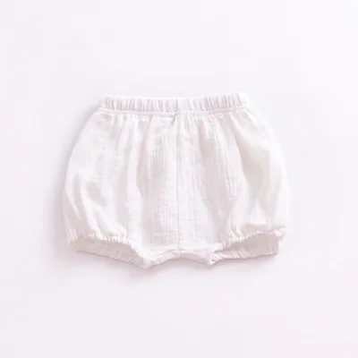 Baby Cotton Solid Color Soft Shorts for Infant Toddler Unisex