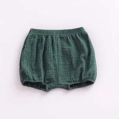 Baby Cotton Solid Color Soft Shorts for Infant Toddler Unisex