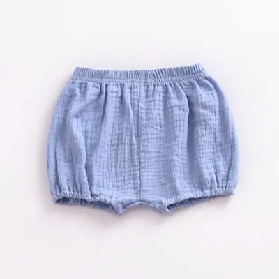 Baby Cotton Solid Color Soft Shorts for Infant Toddler Unisex