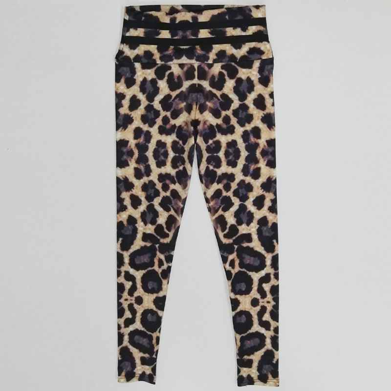 Wholesale S-XL New Leopard Print High-waisted Running Sports