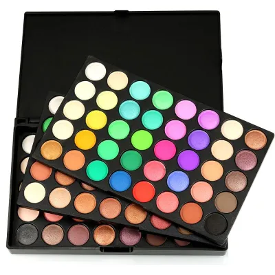 Popfeel 3 Layer 120 Colors Matte Pearlescent Multicolor Eyeshadow Palette