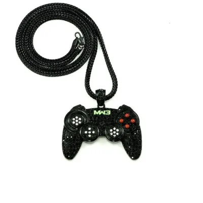 Men Hip-hop Jewelry Unique Xbox Pendant Chain Necklace