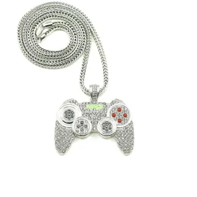 Men Hip-hop Jewelry Unique Xbox Pendant Chain Necklace