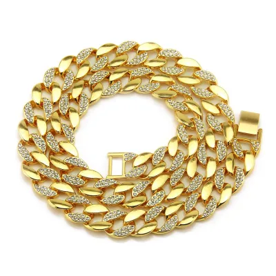 Fashion Top Grade Rhinestone Chain Men Unique Necklace