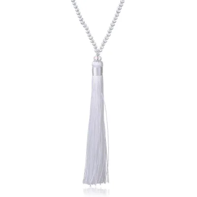 Wholesale Colored Crystal Beads Tassel Necklace for Women