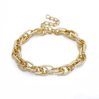 Simple Creative Thick Chain Geometric Metal Women's Necklace