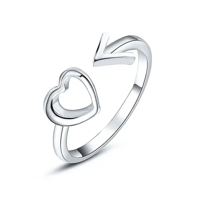 Creative Design Alloy Heart Arrow Adjustable Ring
